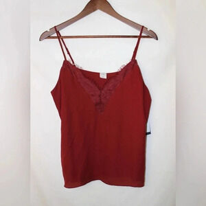 NWT Women’s Melrose and Market Lace Sphagetti Strap Tank Blouse Size Medium